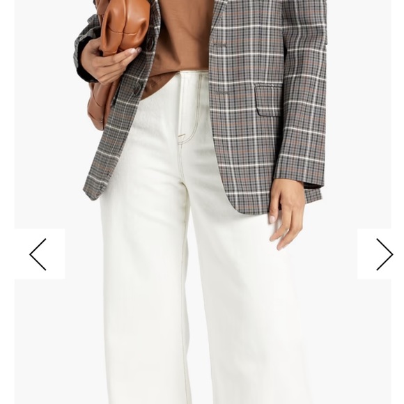 Tibi Jackets & Blazers - NWT Tibi Gabe cutout checked Twill Blazer Size 2